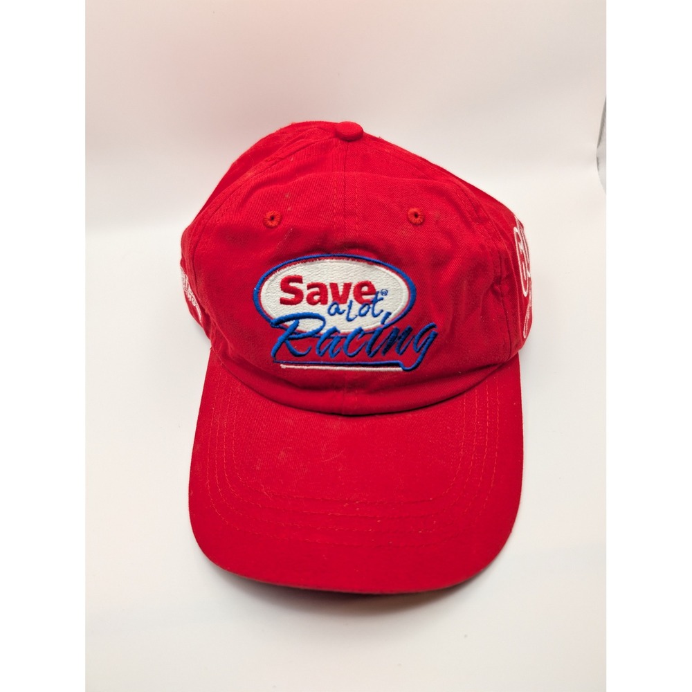 Idegy Save A Lot Racing Hat Mens OSFM Red NEW Carl Edwards Roush Fenway NASCAR